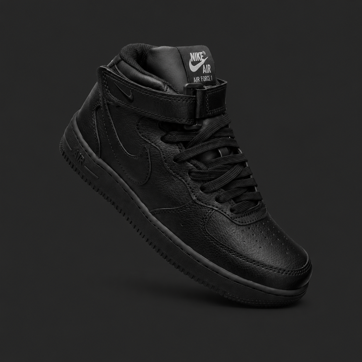 Essential AF1 Mid Triple Black