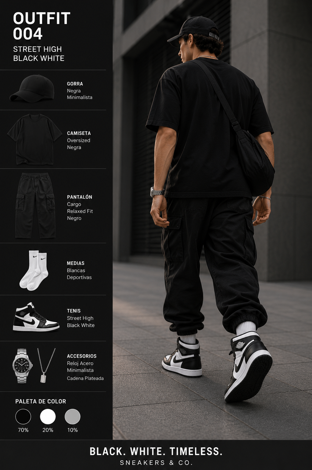 STREET HIGH BLACK WHITE