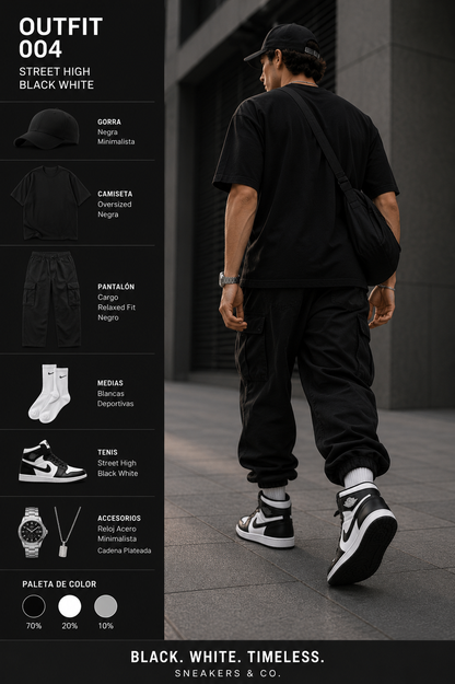 STREET HIGH BLACK WHITE