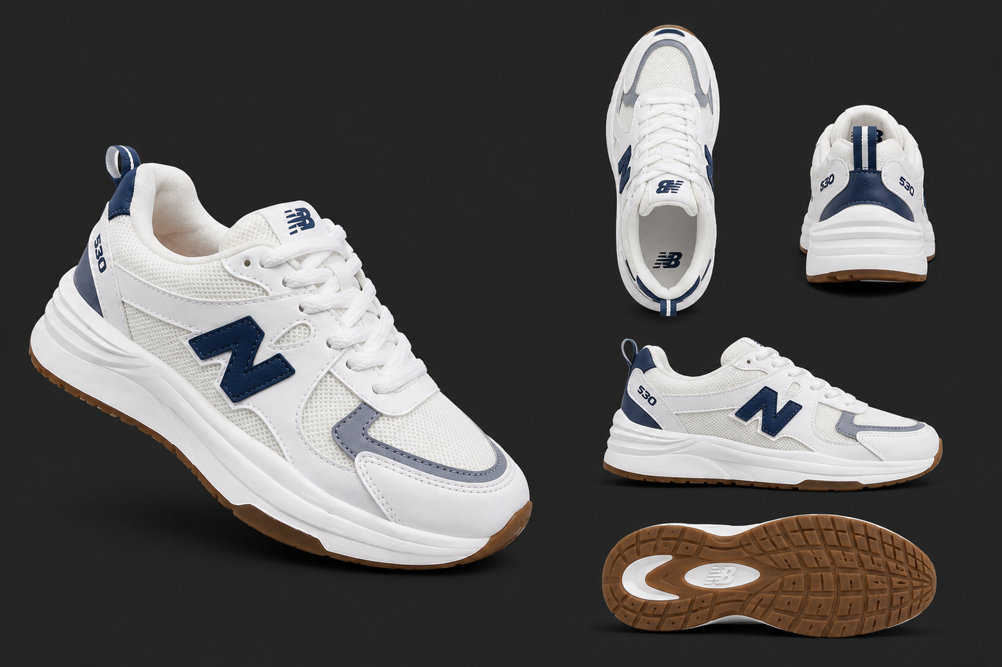 NEW BALANCE 530 WHITE NAVY